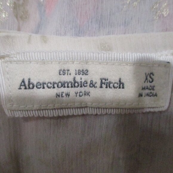 Abercrombie & Fitch 3/4 Sleeve Sheer Peasant Blouse - Picture 5 of 5